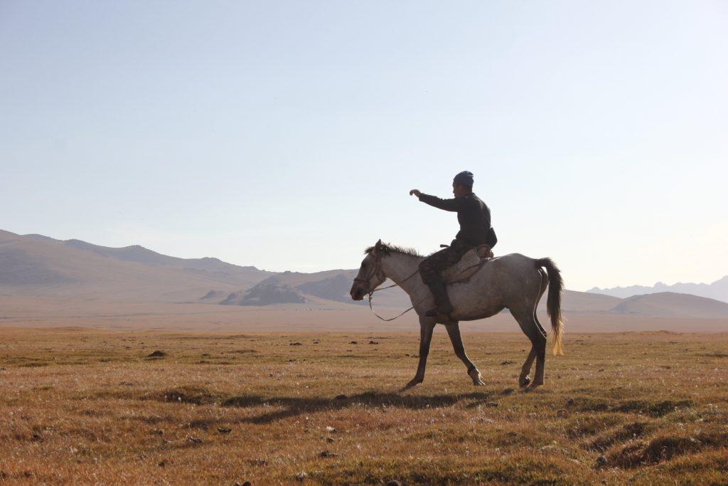 Kyrgyz on a horse