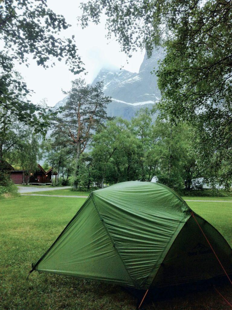 camping in Norway, Trollveggen