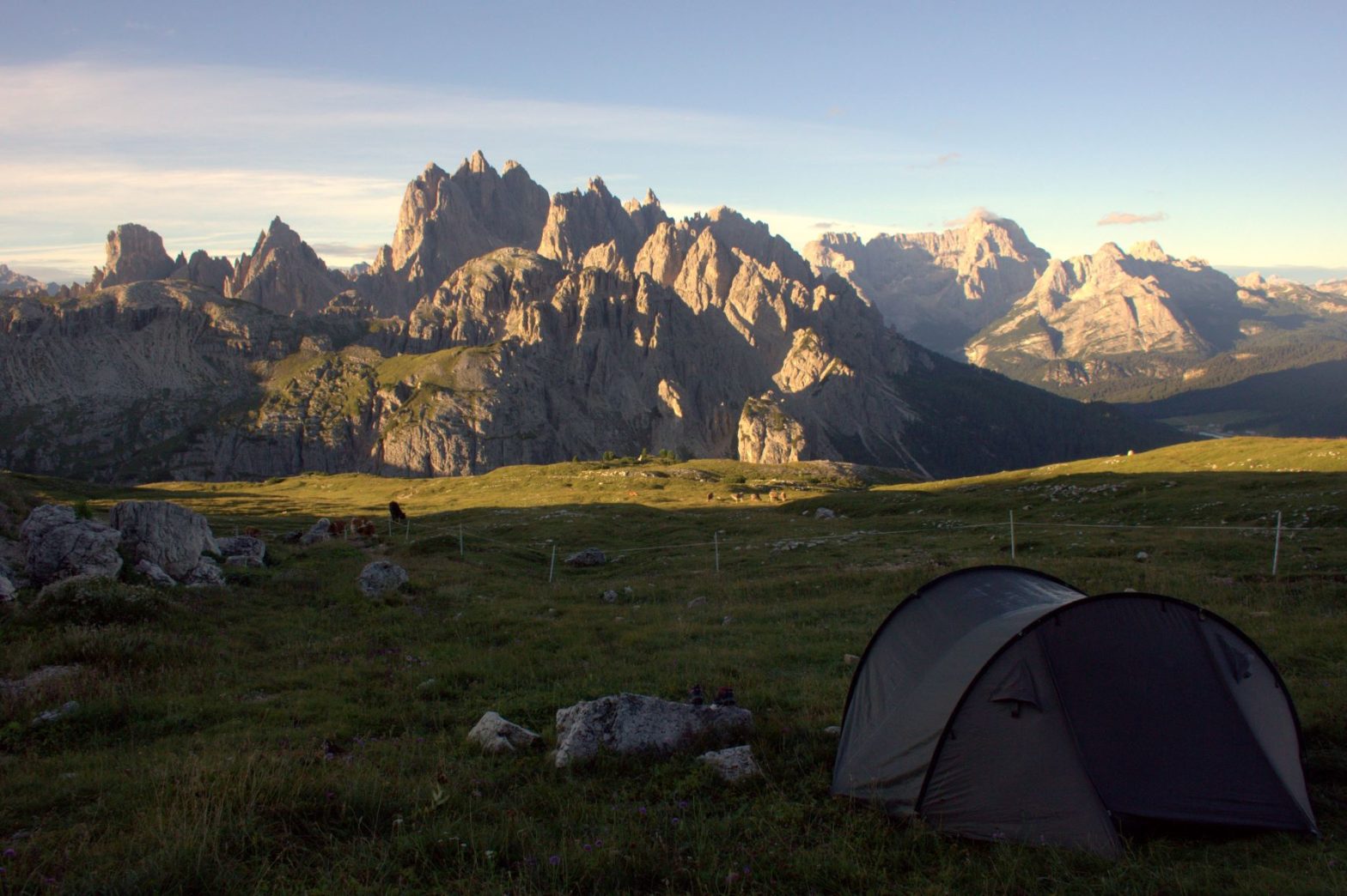 wild camping in italy