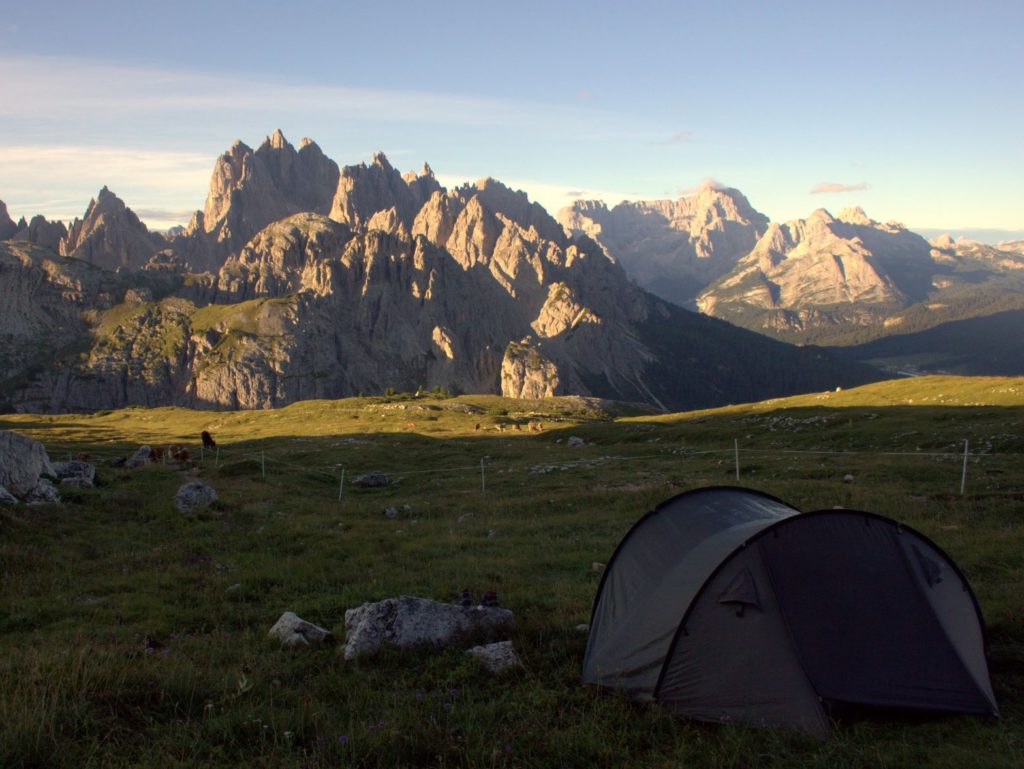 wild camping in italy