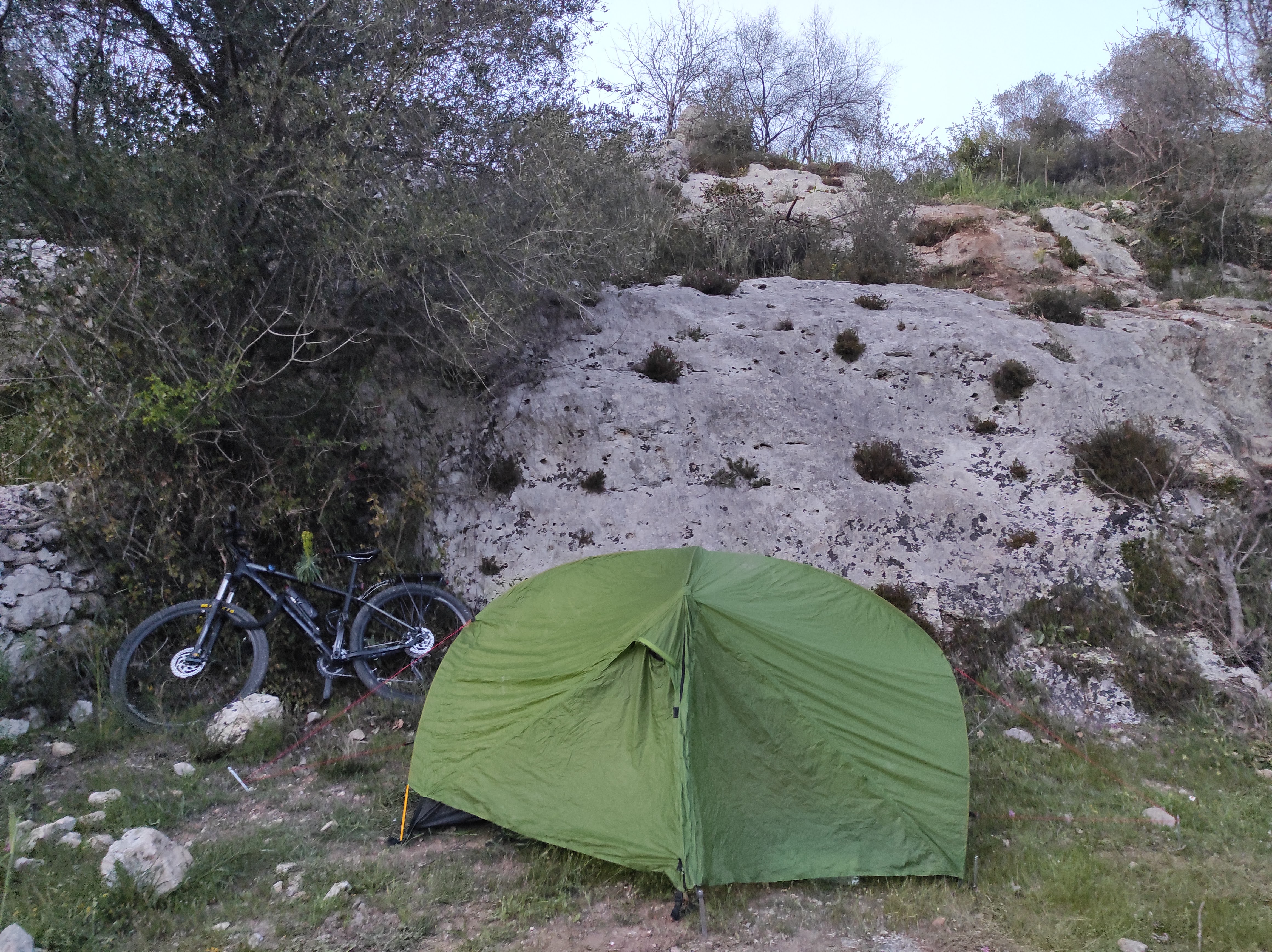 wild camping in sicily