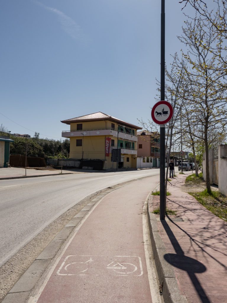 cycling lane in albania