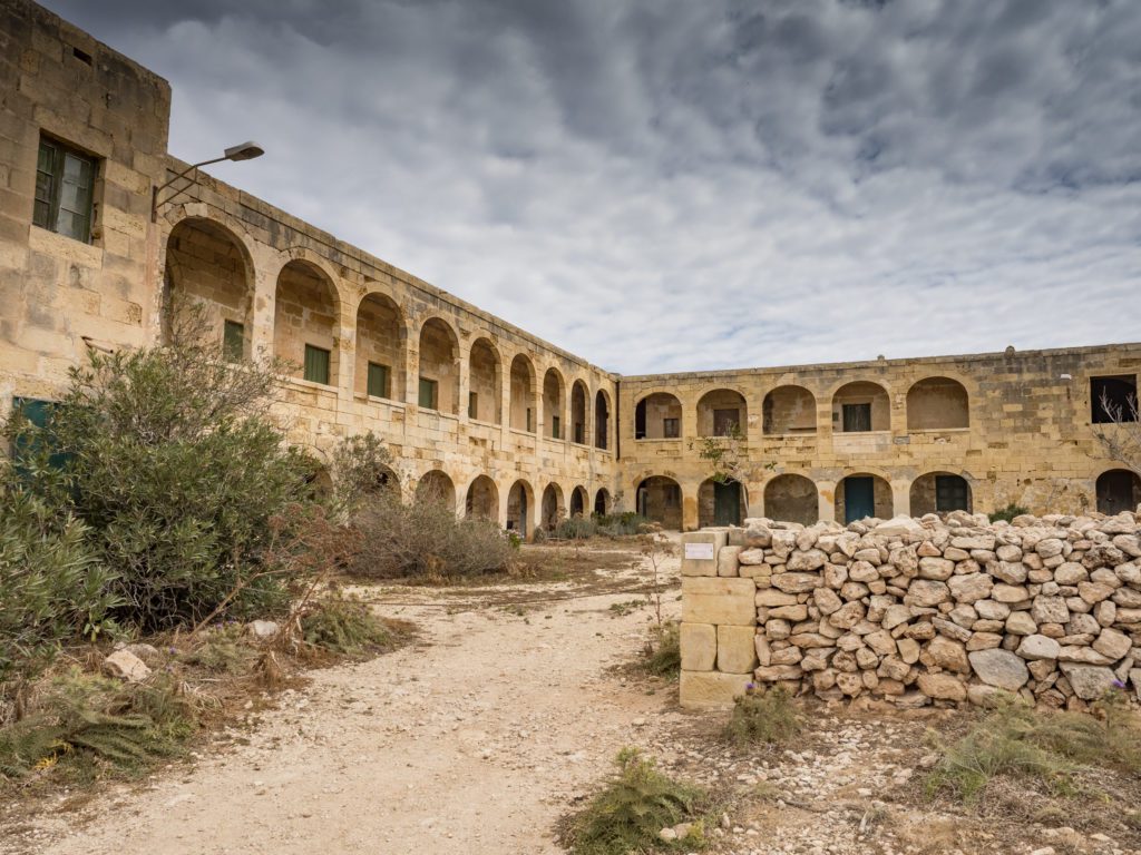 abandoned hospital in comino