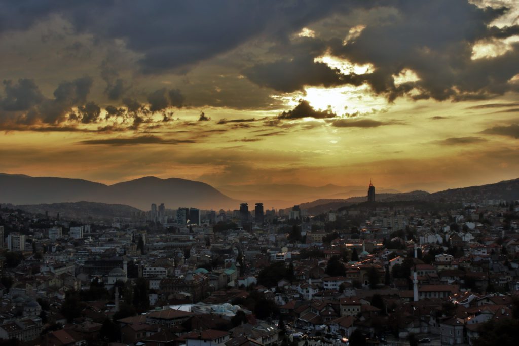 sunset sarajevo