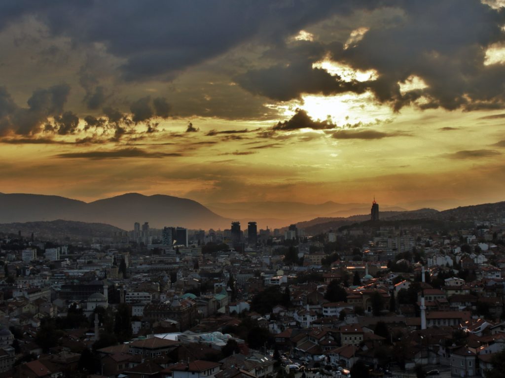 sunset sarajevo