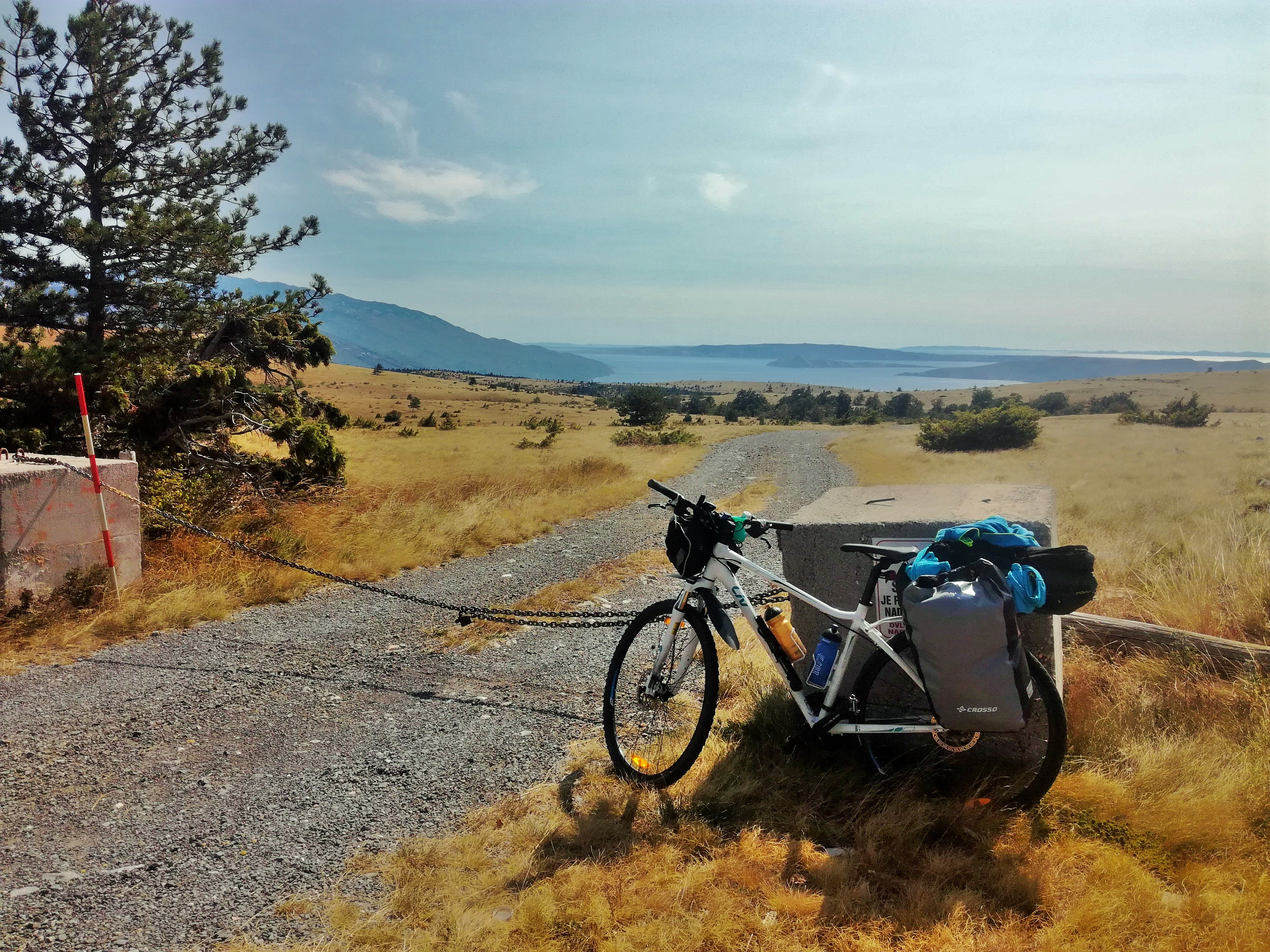 Cycling in Croatia during my first bicycle tour