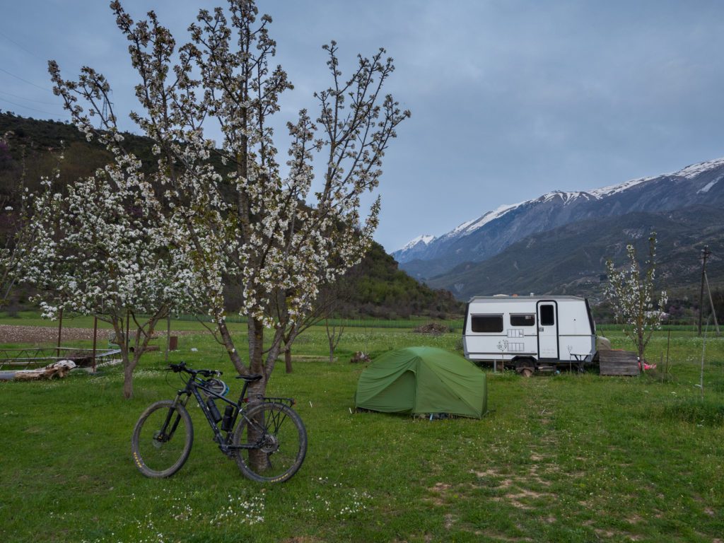 Life is simple when travelling by bike - all you care about is to eat enough and find a place to sleep