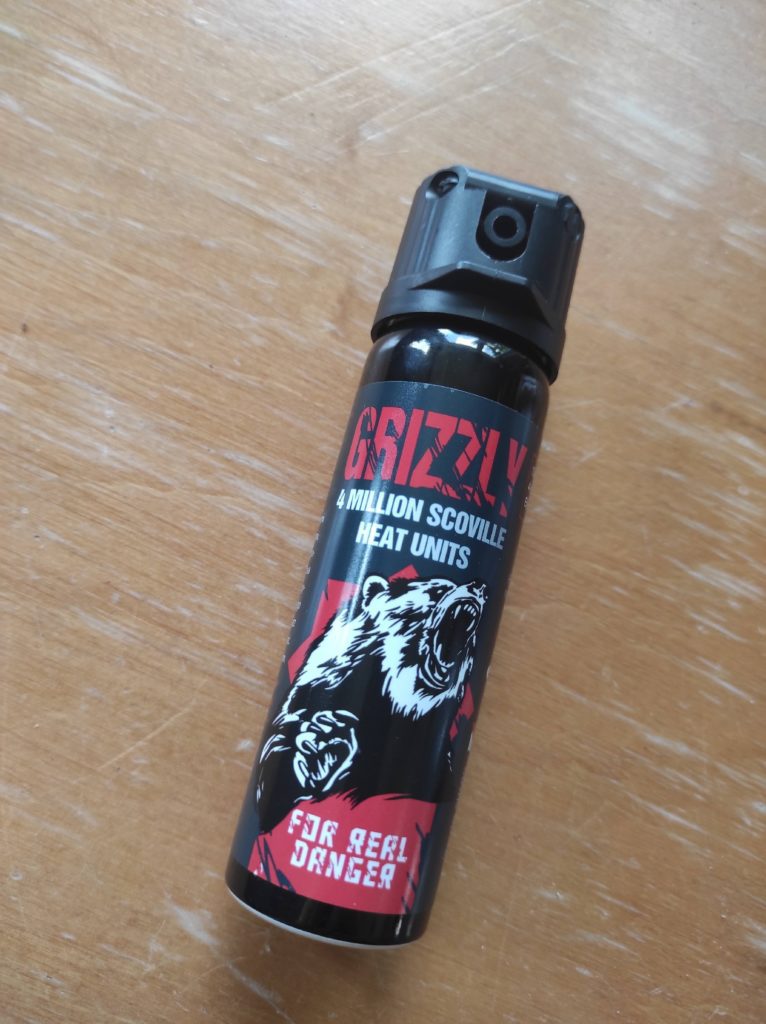 pepper spray or bear spray