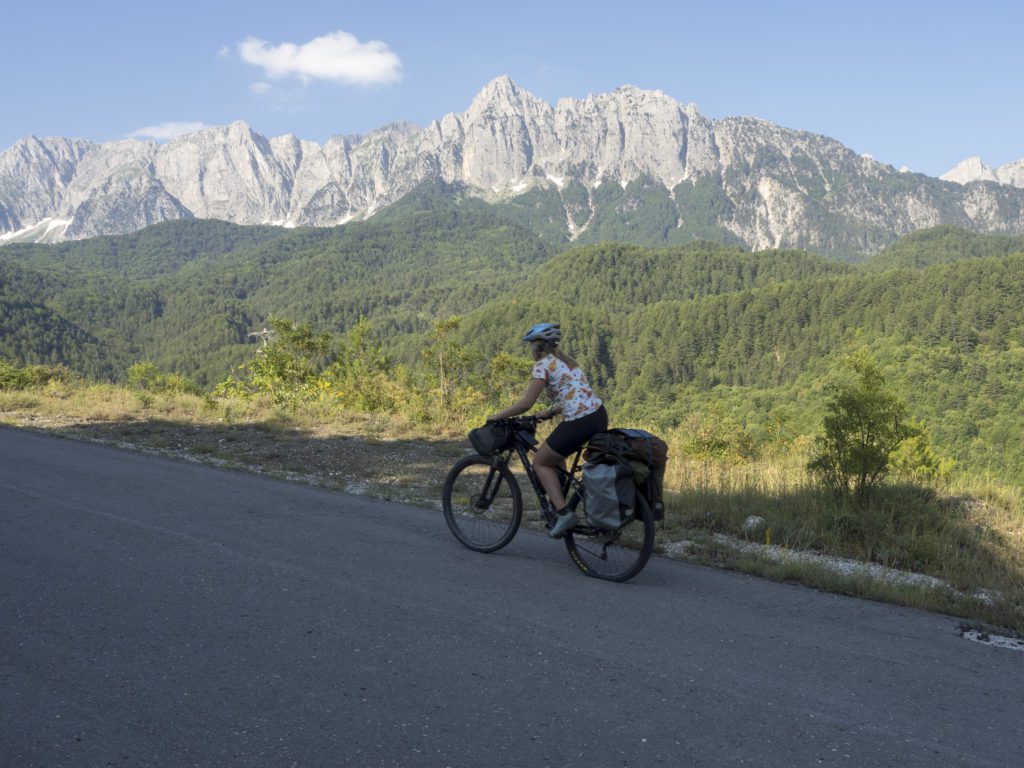 cycling in pindus mountains