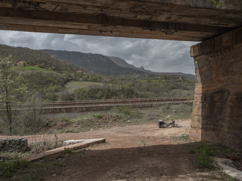 add a frame to give depth to your bike touring photos