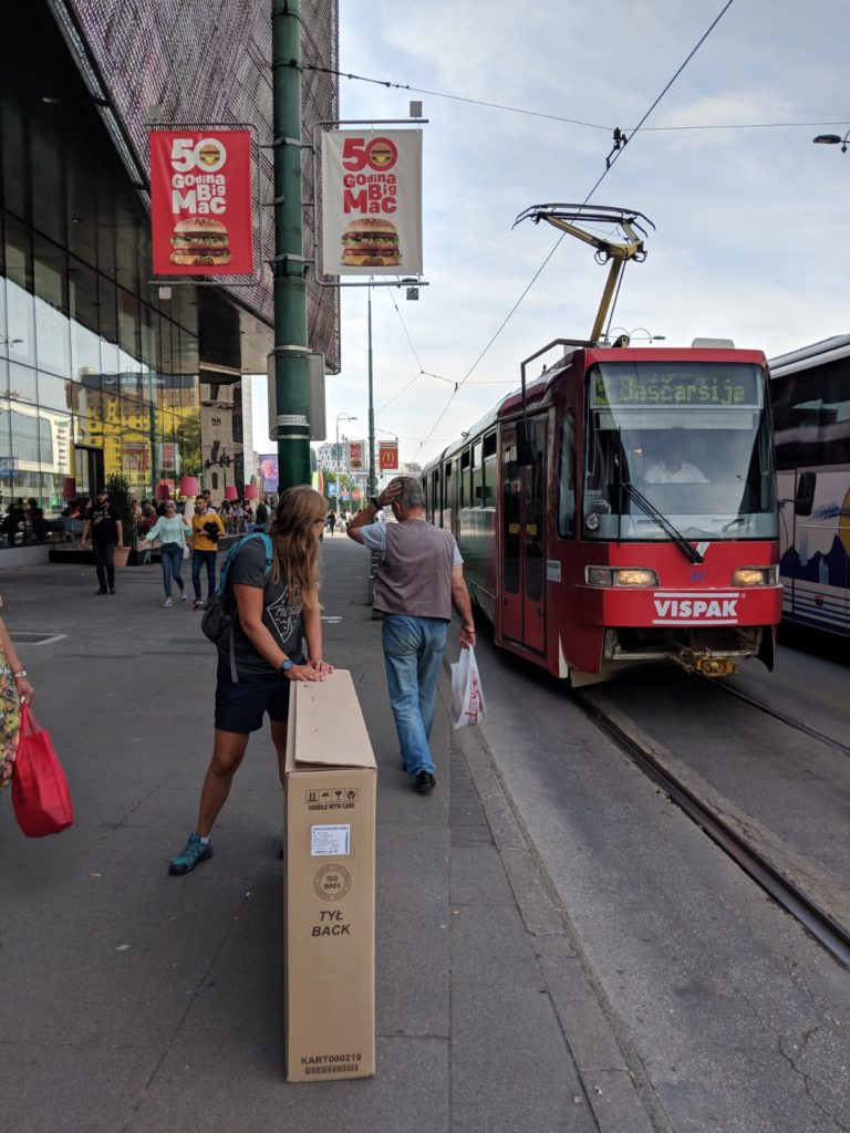 finding bicycle box in Sarajevo