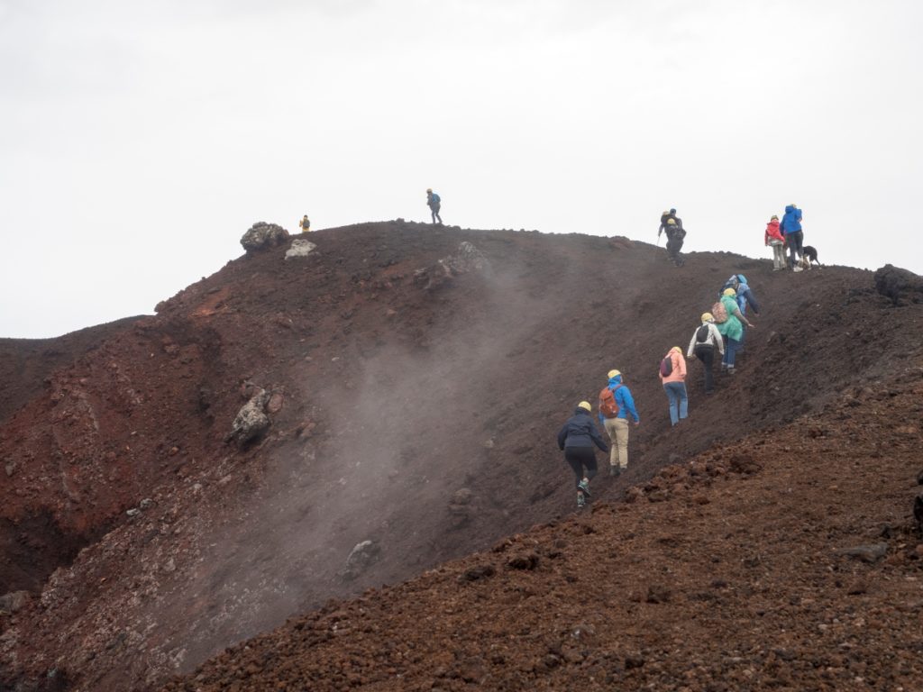 hiking mount etna