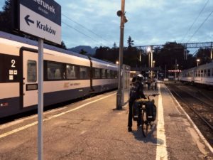 taking bicycle on a train in europe