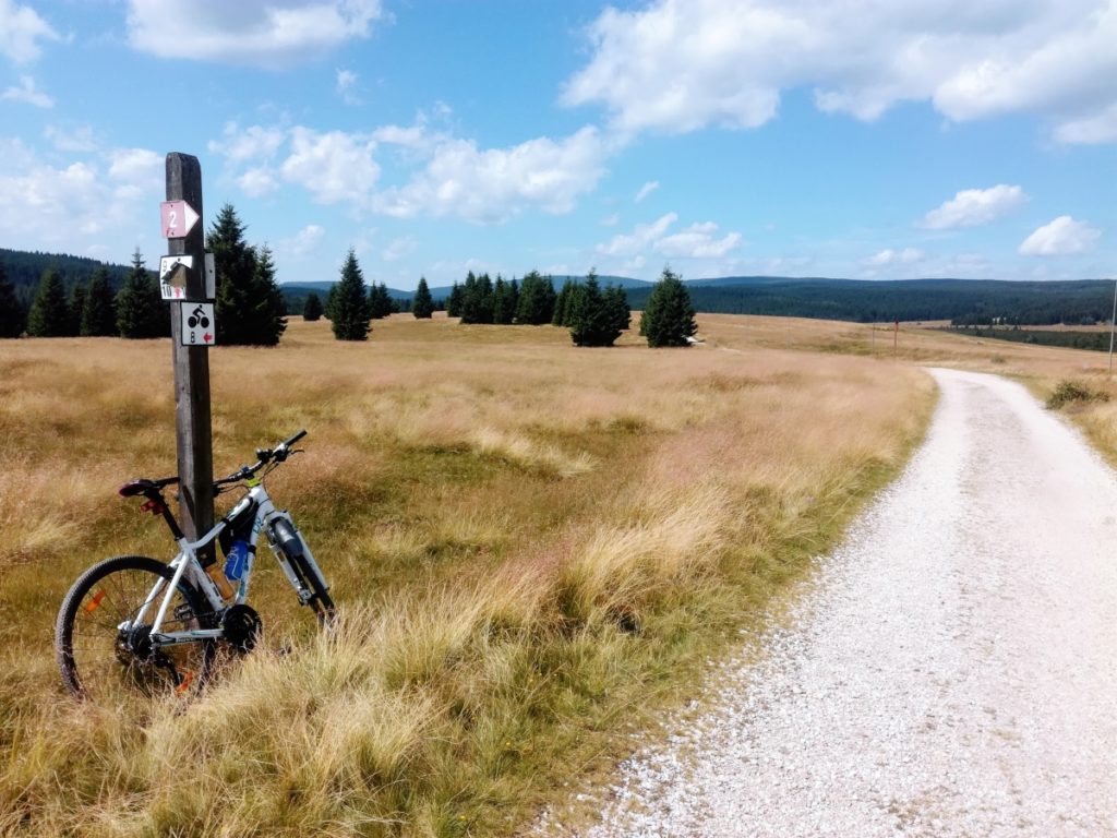 Cycling in Karkonosze Mountains, Poland