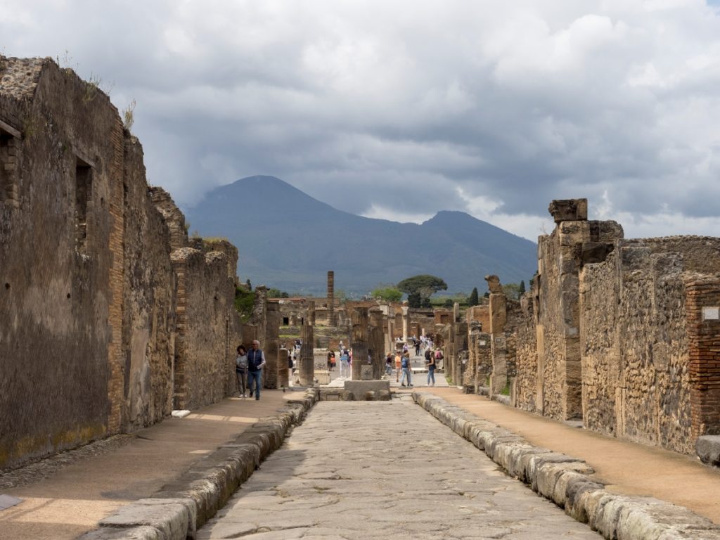 Mount Vesuvius seen from Pompei