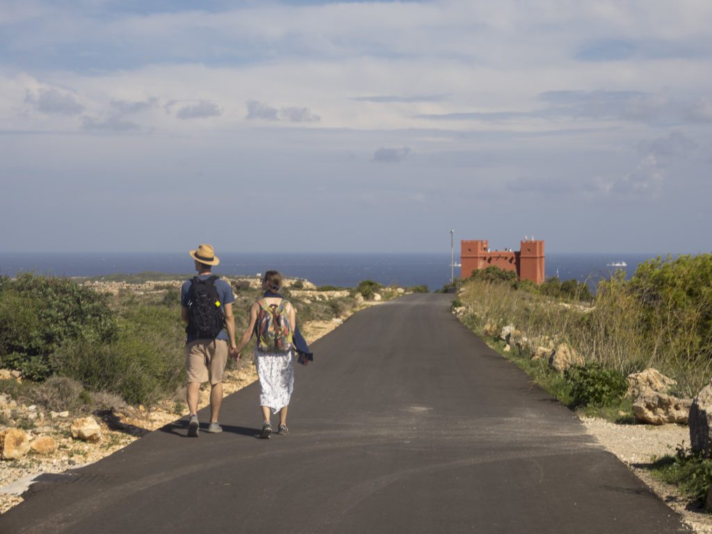 Hiking in Malta to the Red Tower