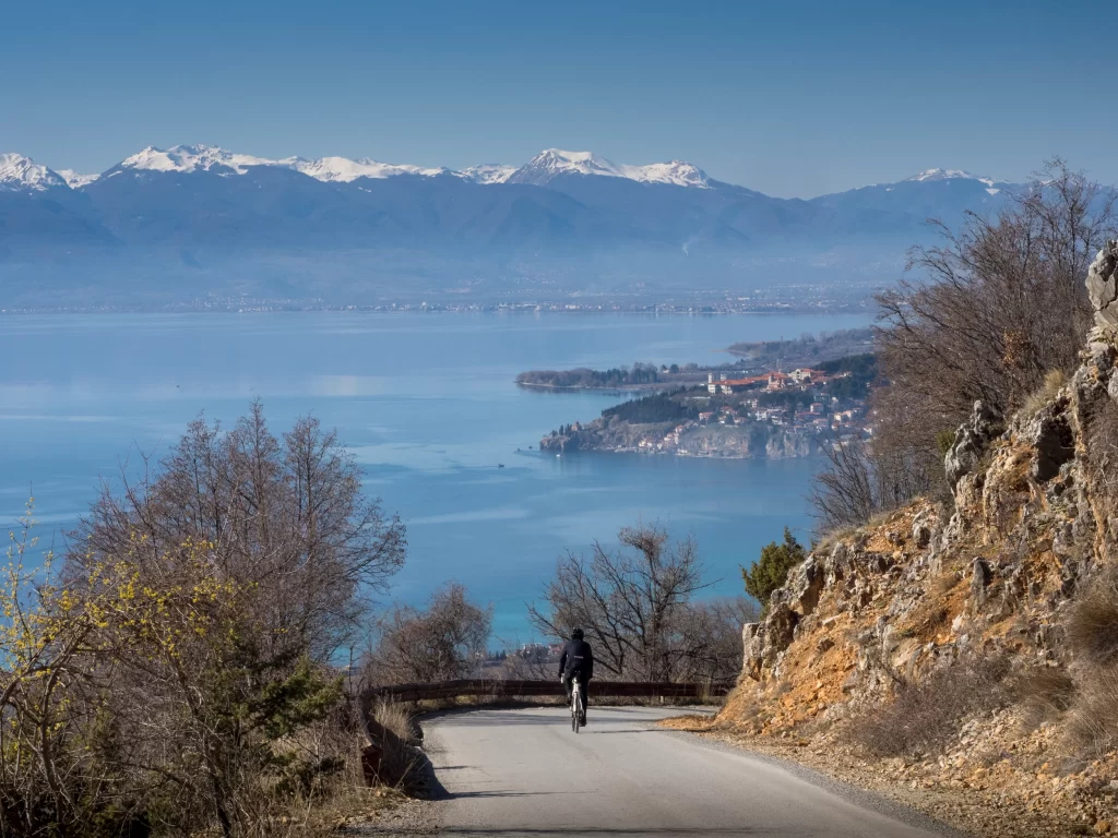 cycling in galicica national park